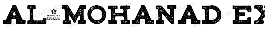 Al-Mohanad Extra Bol字体转换